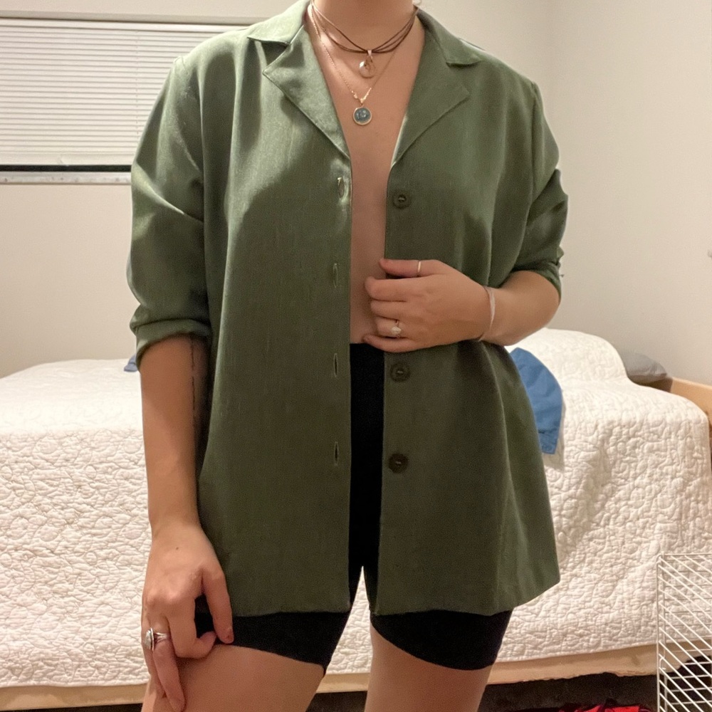 Beautiful Green Bonworth Blazer overshirt